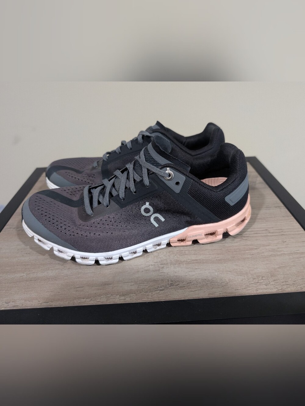 On Running Cloud Women's Running Shoes - Black, Gray & Pink